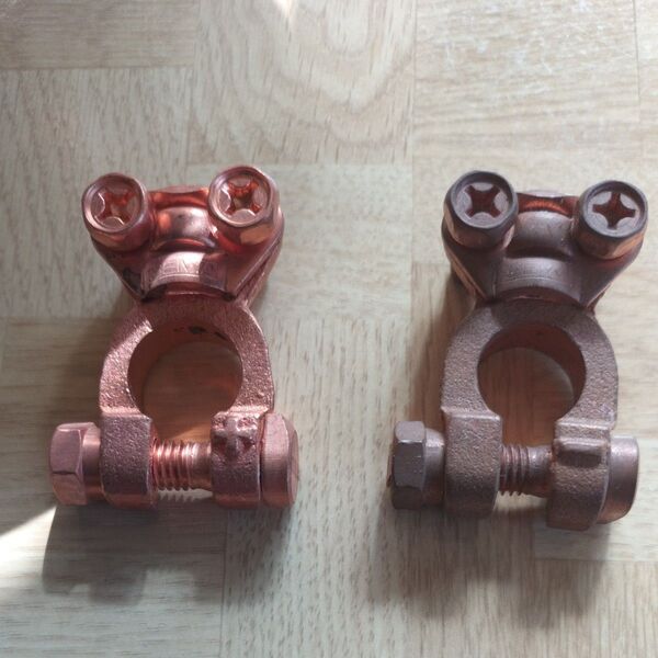 バッテリーターミナル プラス マイナス はさむ式