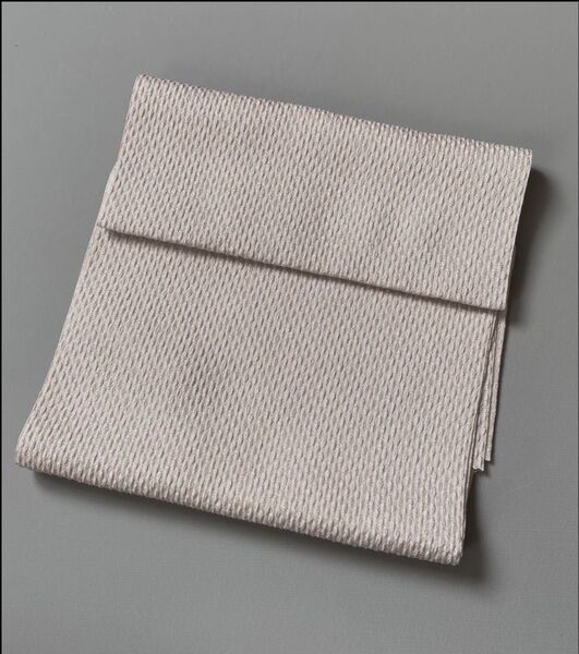 ★新品 帯揚げ ポリエステル 銀通し ふくれ織 くすんだピンク