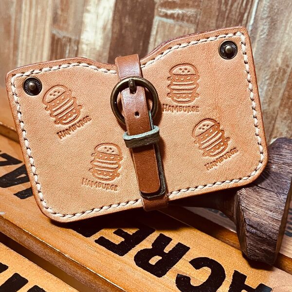 男前な leatherカードケース