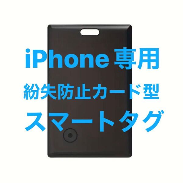 iPhone専用 紛失防止 カード型 スマートタグ GPS ラゲッジタグ 財布 バッグ 車 電池式 追跡