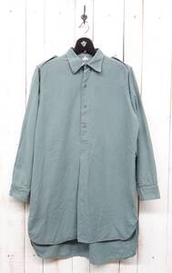 VINTAGE ヨーロッパ古着 ＊SWISS ARMY スイス軍　1950'S ＊Grandpa Shirt　グランパシャツ 　プルオーバー　ロングシャツ ＊Habo 1958　40