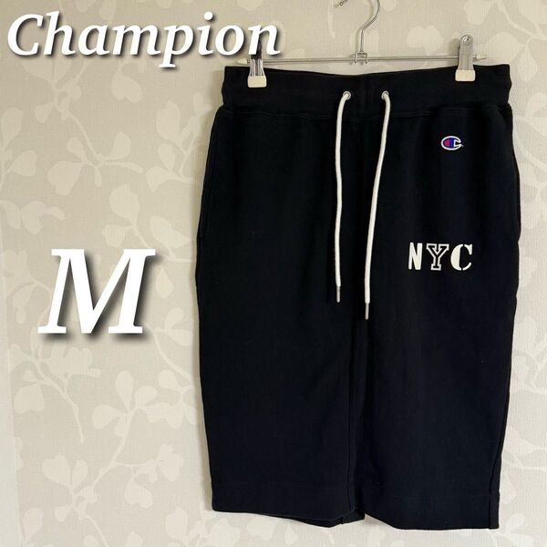 Champion チャンピオン スウェットスカート ひざ丈 タイト ウエストゴム 裏毛 ブラック M