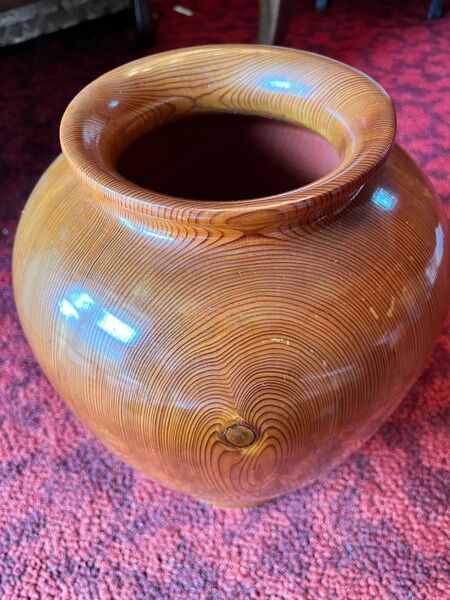 本場屋久杉 工芸品 約37cm 証明シール付き