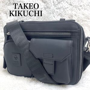 TAKEO KIKUCHI ベルクロII ショルダーバッグ 40周年記念モデル ブラック クロスボディ ナイロン 肩掛け