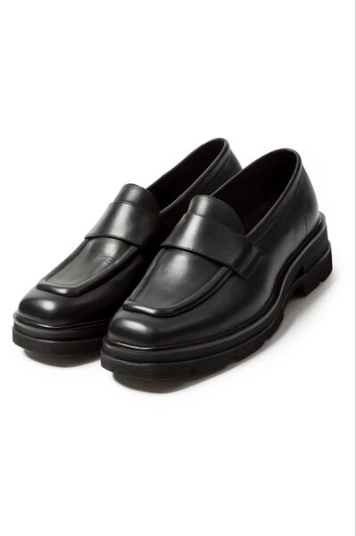 VEIN COW LEATHER LOAFER サイズ41 ブラック カウレザーローファー