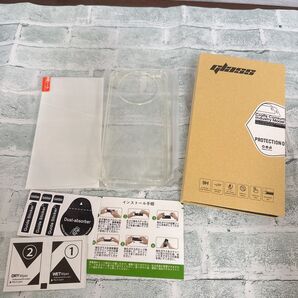 じ AQUOS R8 Pro クリアケース ガラスフィルム 1枚