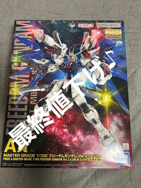 1番くじ A賞 MG フリーダムガンダム ソリッドクリア