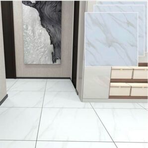 フロアタイル フローリングタイル クッションフロア 大理石 防水 粘着シート 床 DIY タイル