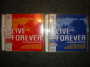 LIVE FOREVER 赤 & 青 CD2枚★難ありです●BRIT POP♪オアシス/ブラー/レディオヘッド/ストーンローゼズ/プライマル・スクリーム/アッシュ