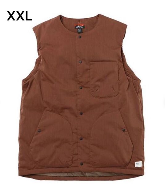 NANGA ナンガ HINOC RIPSTOP INNER DOWN VEST BROWN-XXL