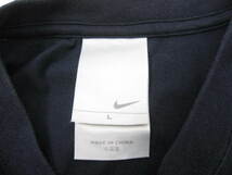 ナイキ NIKE Tシャツ 半袖 コットン バスケットボール L ネイビー メンズ E356 _画像4