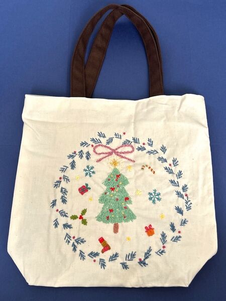 ハンドメイド刺繍トートバッグ トートバッグ ハンドメイド ハンドメイド刺繍 セール品