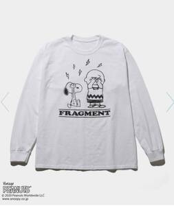 [M size] FRAGMENT × PEANUTS LONG SLEEVE TEE white / long T Snoopy the conveni convenience store Fujiwara hirosif rug men to Peanuts 