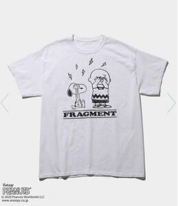 【S size】 FRAGMENT × PEANUTS TEE 白 / T スヌーピー the conveni コンビニ　藤原ヒロシ フラグメント ピーナッツ