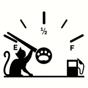 猫 肉球 燃料計 ステッカー 車 バイク ツールボックス おもしろ