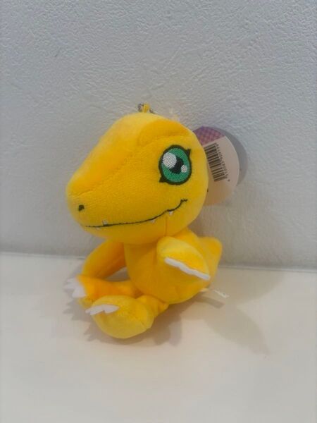 新品未使用☆デジモンアドベンチャーアグモンぬいぐるみキーホルダー25周年 ぬいぐるみ