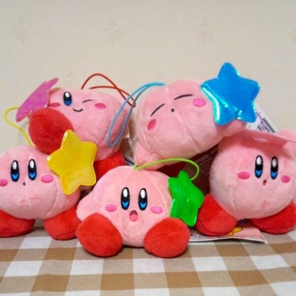 星のカービィ カラフルスター マスコット 5種類 コンポセット ぬいぐるみ キーホルダー