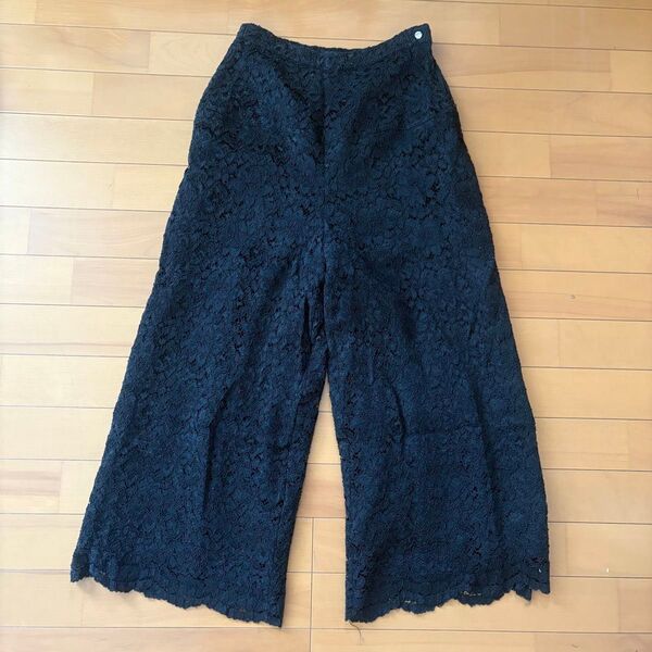 MELFI レース ワイドパンツ スラックス ボトムス パンツ