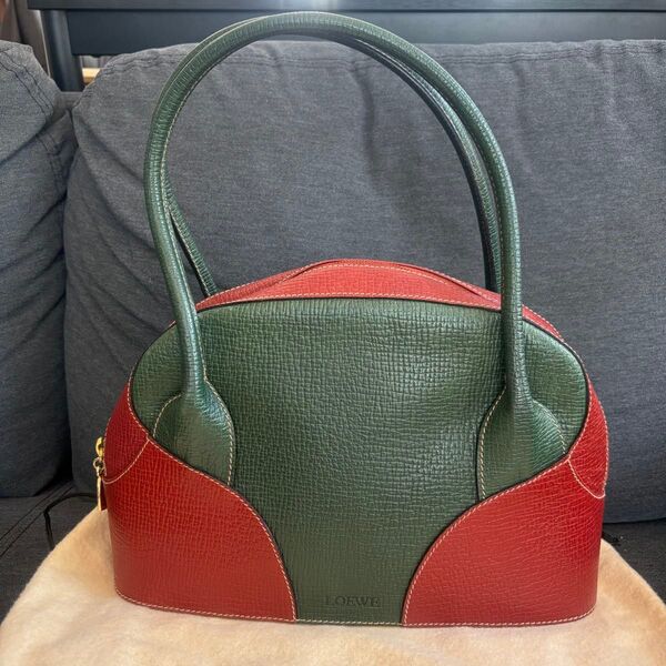 ロエベ LOEWE ハンドバッグ ショルダーバッグ バイカラーレザー