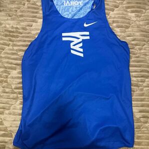NIKE ランニングシャツ メンズ ブルー Mサイズ