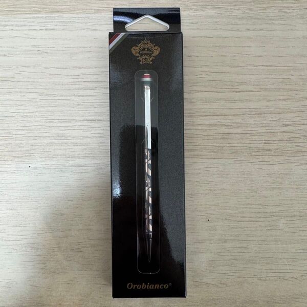 新品 未開封 Orobianco オロビアンコ オログラム ボールペン ブラック ブラックインク 通勤通学 男女兼用公式ライセンス