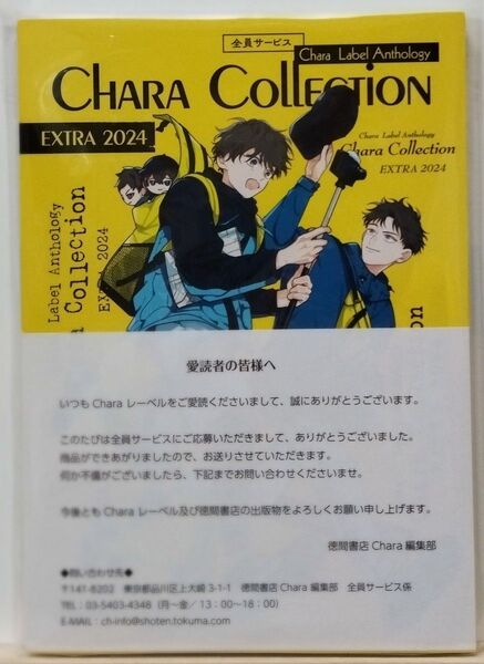 Chara Collection Extra 2024 応募者全員サービス小冊子 美しい彼 二重螺旋 蒼のかたみ 他