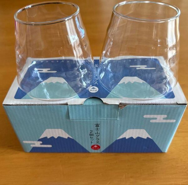 新品未使用 富士山グラス 2個セット