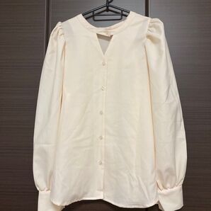 ブラウス パフスリーブ レディース ピンクF