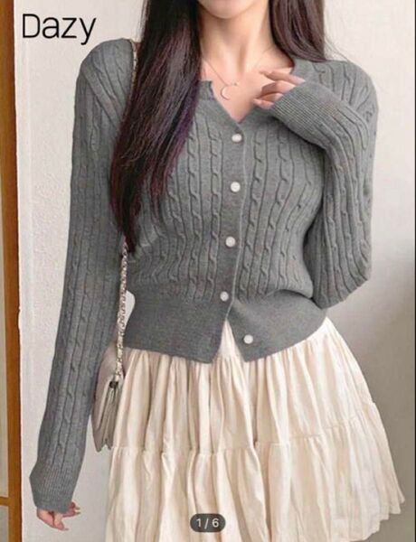 SHEIN グレーカーディガン