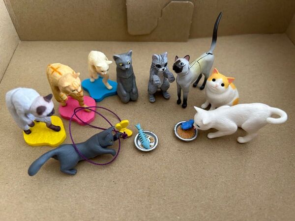 ガシャポン 猫 フィギュア ミニチュア まとめて インテリア 雑貨 玩具