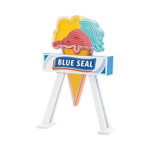 ガチャブルーシール ミニチュアコレクション 第1弾ビッグディップ ロードサイドサイン ケンエレファント