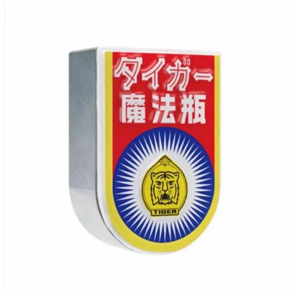 タイガーレトロ看板LED内蔵スイッチオンで光る!裏面マグネット付き!ミニチュアコレクション ケンエレファント ガチャ