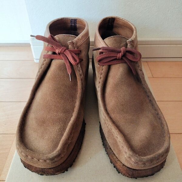 Clarks アイルランド製 90s ワラビー ブラウン スエード 26cm