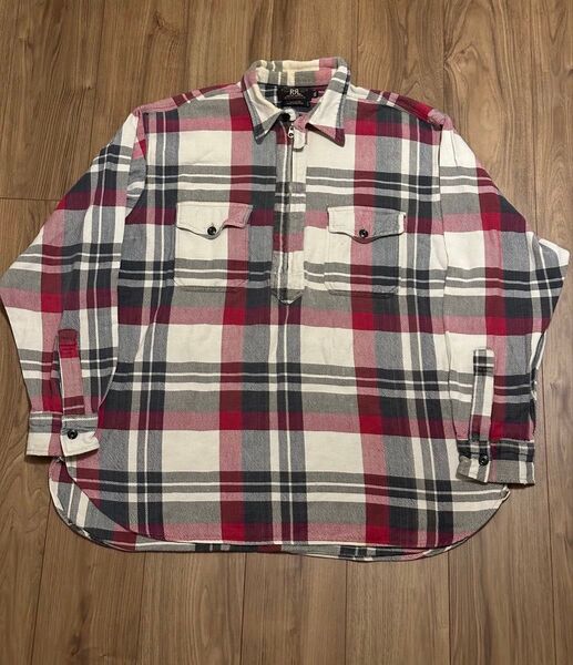 RRL ラルフローレン プルオーバー ハーフジップ チェック柄 長袖 ビンテージ チェック