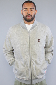 新品 CROOKS&CASTLES C LOGO JACKET GRAY クルックスアンドキャッスルズ メンズ長袖 スウェットジップジャケット トレーナー