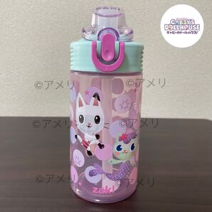 ◆日本未発売◆新品◆水筒 ギャビーのドールハウス 約473ml ピンク gabby's dollhouse プラスチック 子ども