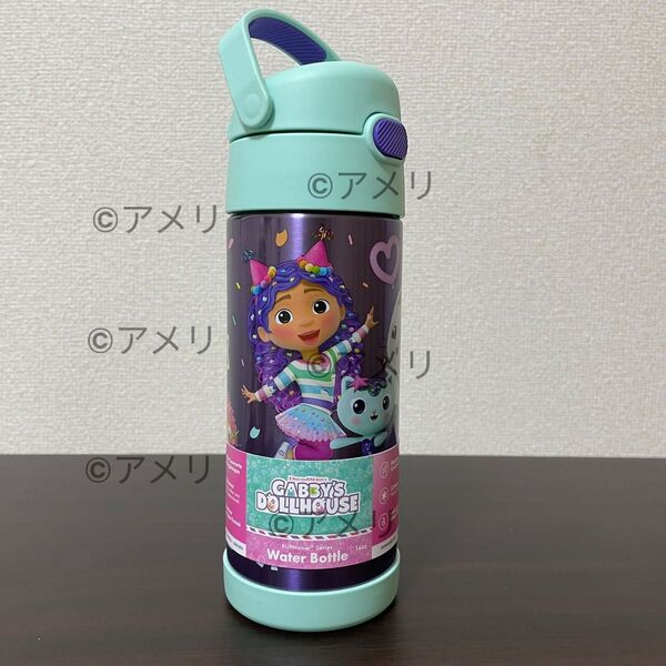 ◆日本未発売◆新品◆ギャビーのドールハウス 水筒 サーモス THERMOS 保育園 幼稚園 入園準備 ストロー ステンレスボトル