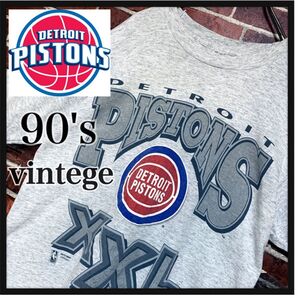 90's★NBA★DETROIT PISTONS★デトロイトピストンズ★ヴィンテージ★vintege★シングルステッチ★tシャツ