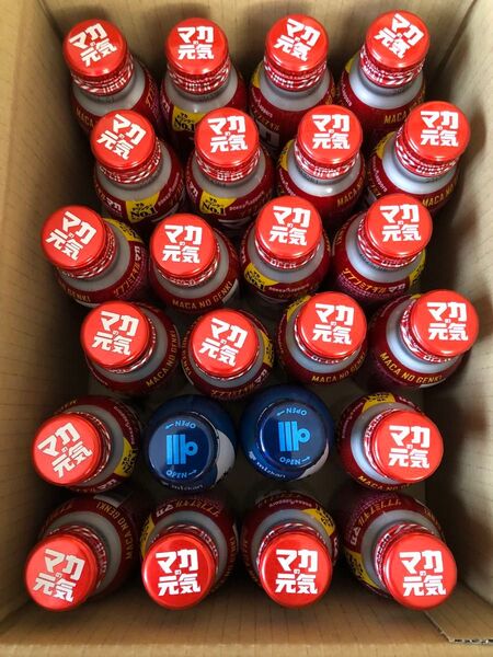 ●ポッカサッポロ マカの元気 ドリンク 22本セット●滋養強壮剤☆ NEW酢SHOT 2本