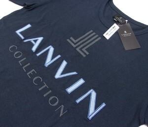 新品★LANVIN★ランバン★半袖６分ズボン★パジャマ★ルームウェア★Sサイズ★ネイビー★コットン綿