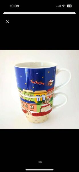クリスマス柄 マグカップ 2個セット