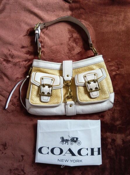 COACH コーチ ハンドバッグ ストローバッグ ワンショルダーバッグ