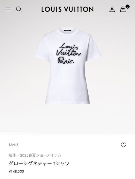 LOUIS VUITTON グローシグネチャーTシャツ