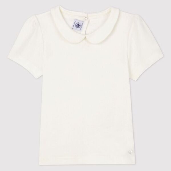 petit bateau プチバトー tシャツ 衿付き半袖Tシャツ キッズ 子供服 6YEAR ホワイト