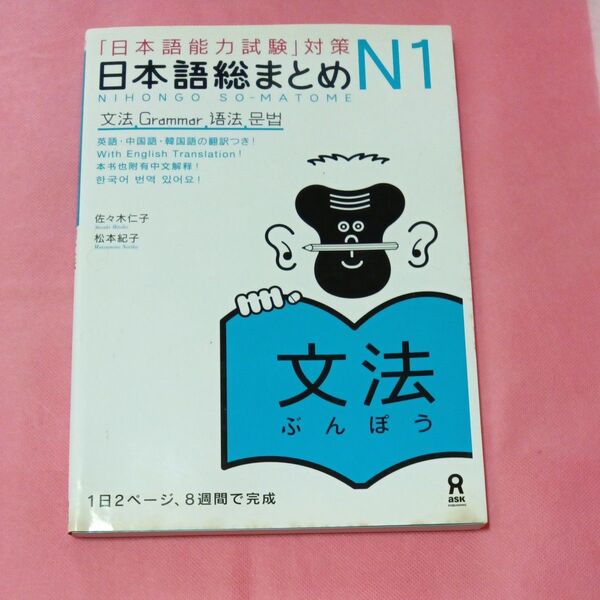 日本語総まとめ N1 文法 佐々木 仁子 松本 紀子