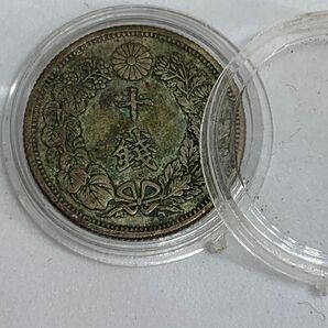 あ137大日本 ミニ硬貨 十錢 大正6年 菊紋 希少 入手困難 硬貨 貿易銀 日本古銭 コレクションコイン 貨幣 重さ約2g