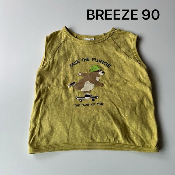 BREEZE ブリーズ タンクトップ 90 スケボー くま ノースリーブ