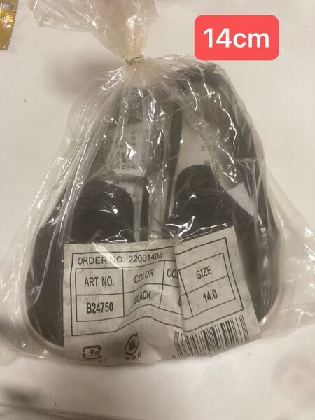 新品未開封 ベビーシューズ スリッポン 14cm ブラック 黒