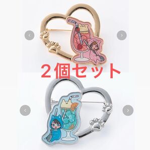 ちろぴの ブローチ 2個セット