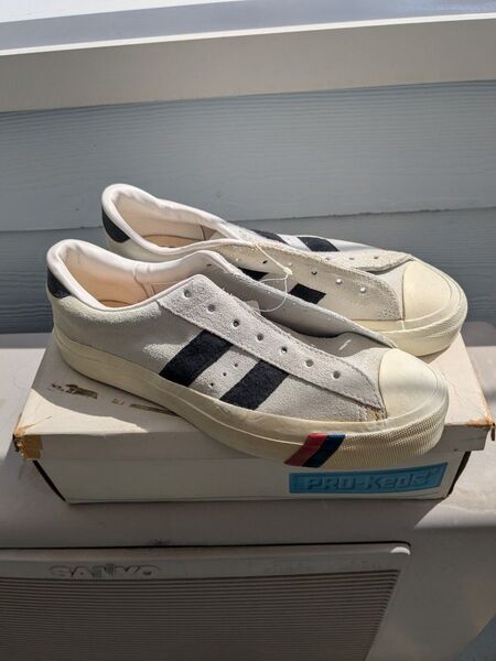 プロケッズ VINTAGE PRO-Keds ROYAL PLUS ラストコロンビア 26.5cm 8 1/2 ホワイト